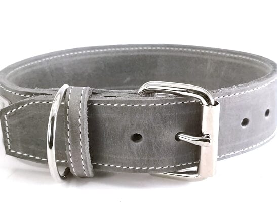 Bolleband | Halsband Classic Chrom Halsband Bolleband 30mm | M 35.5-40cm Grau Creme 