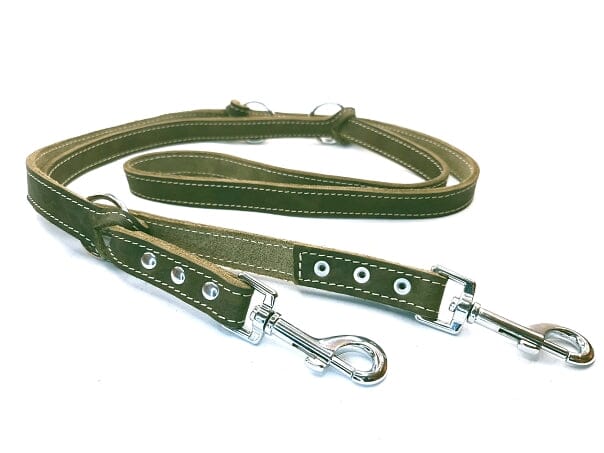 Bolleband | Leine Classic Edelstahl Leinen Bolleband 15mm Oliv Creme | Edelstahl 