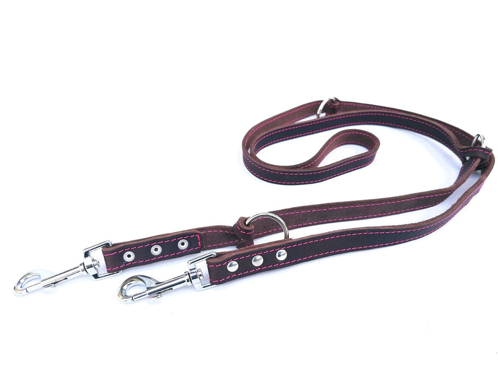 Bolleband | Leine Classic Edelstahl Leinen Bolleband 20mm Braun Pink | Edelstahl 