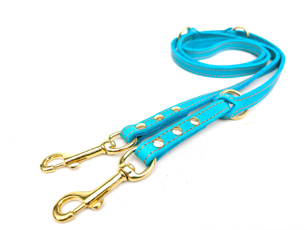 Bolleband | Leine Classic Messing Leinen Bolleband 15mm Türkis Orange 