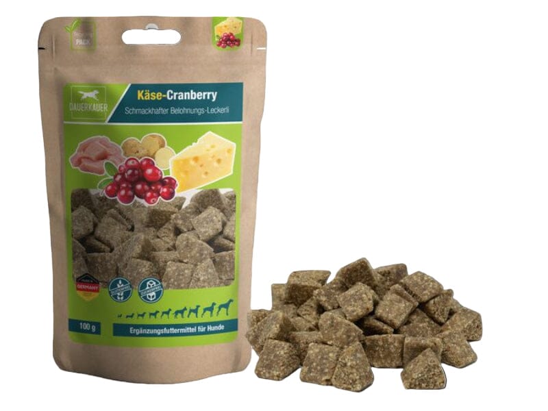 Dauerkauer | Käse-Cranberry Belohnungs-Leckerli Futter - Leckerlies MSH 