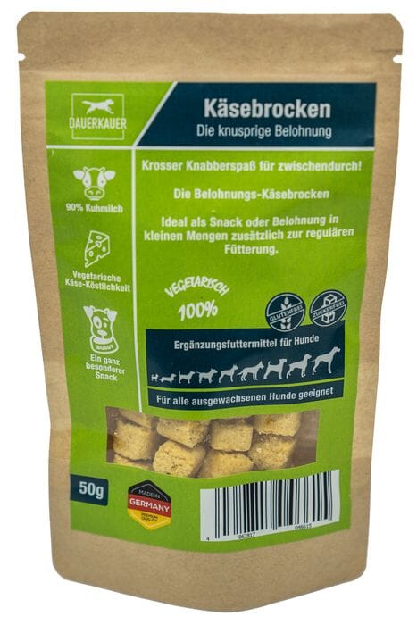 Dauerkauer | Käsebrocken- Die knusprige Belohnung Futter - Leckerlies MSH 