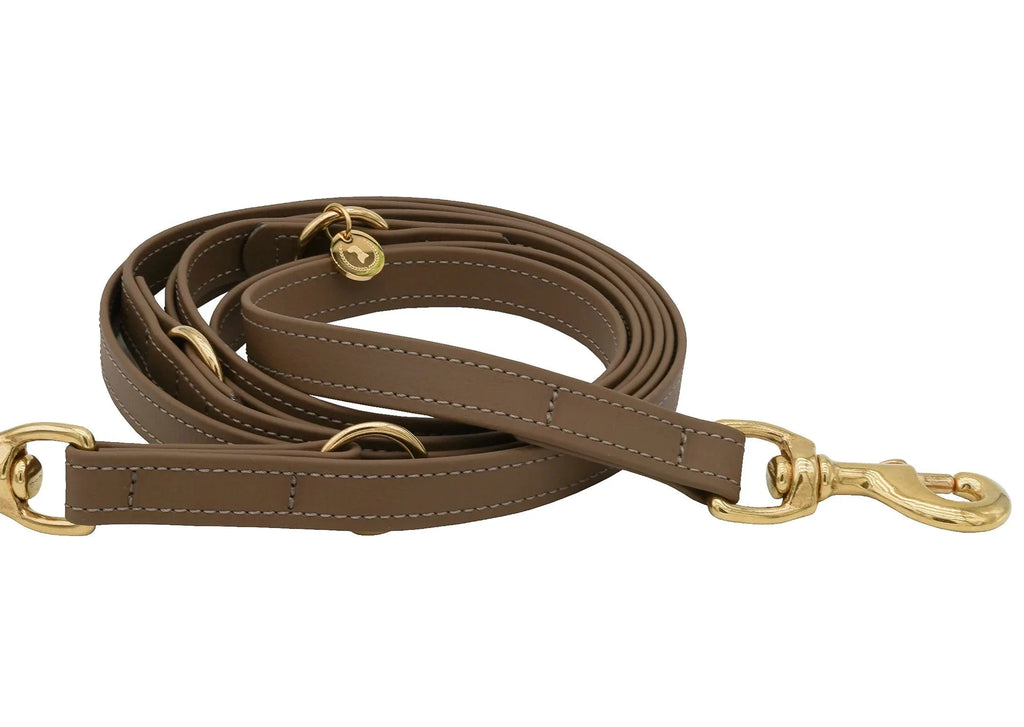 Fatissimo | Biothane Leine Classic Leinen Fatissimo 16mm | 2.20m Mocca | Messing 