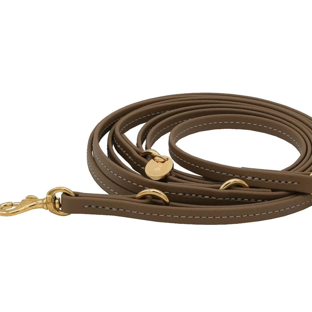 Fatissimo | Biothane Leine Classic Small Leinen Fatissimo 9mm | 2.20m Mocca | Messing 