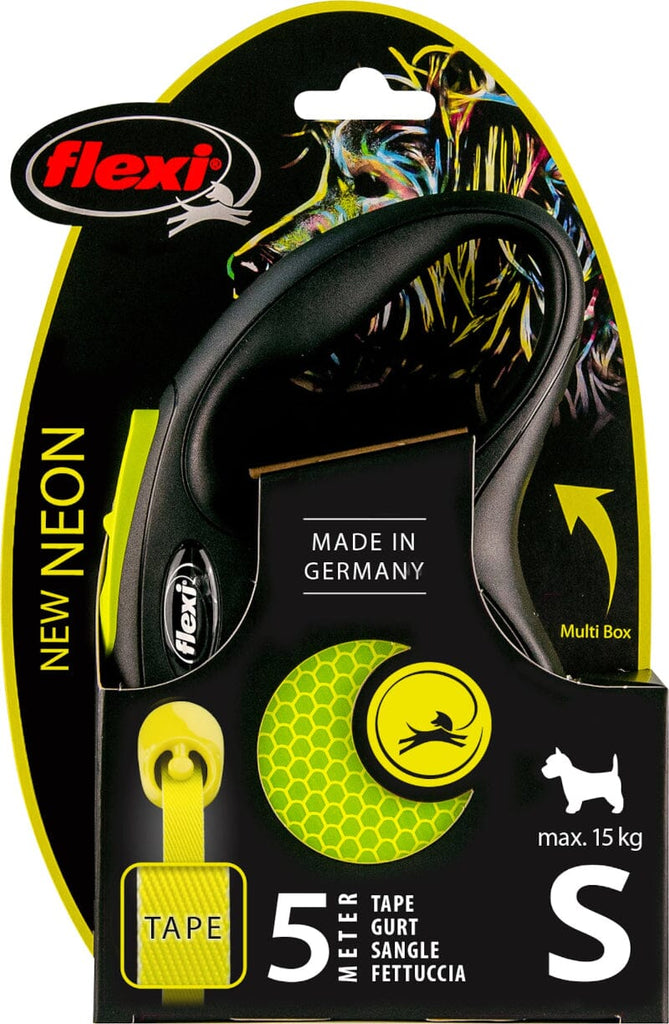 FLEXI | New Neon Halsband & Leine Flexi 