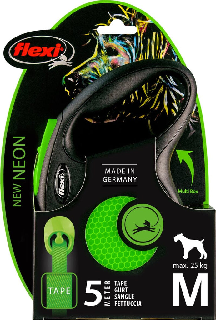FLEXI | New Neon Halsband & Leine Flexi 
