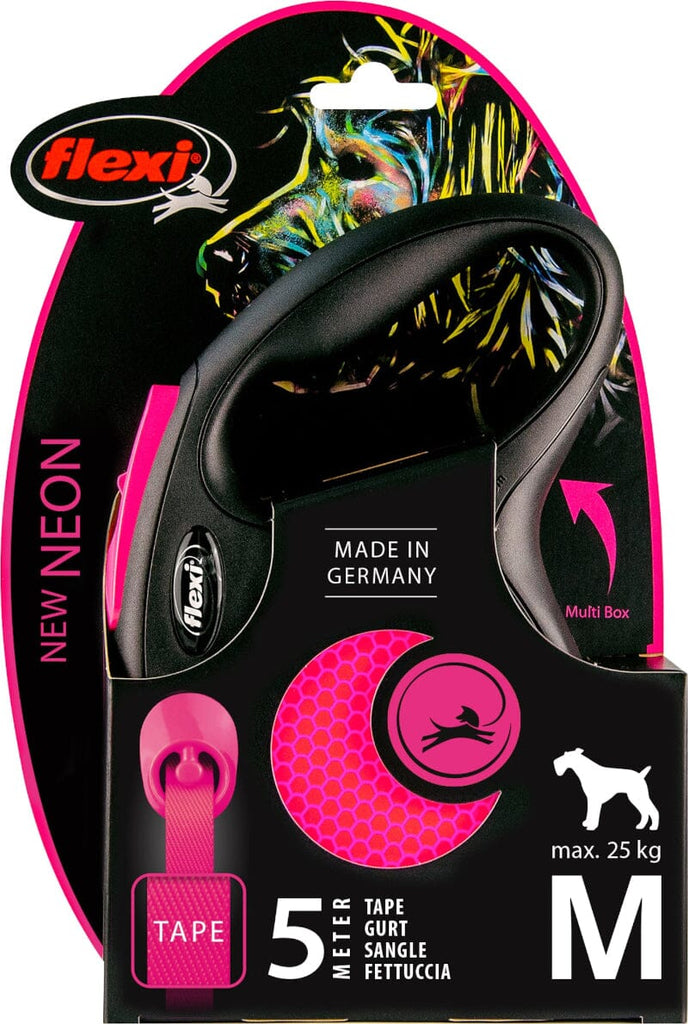 FLEXI | New Neon Halsband & Leine Flexi 