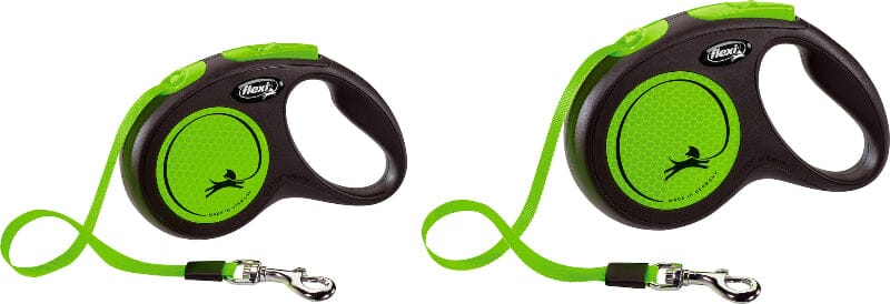 FLEXI | New Neon Halsband & Leine Flexi 