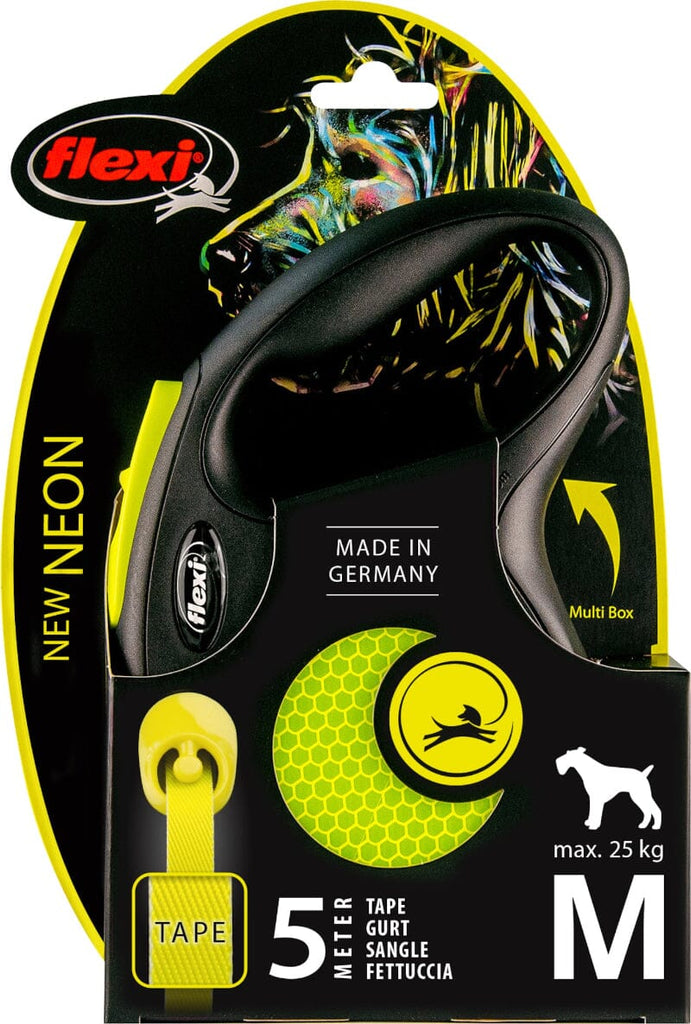 FLEXI | New Neon Halsband & Leine Flexi 