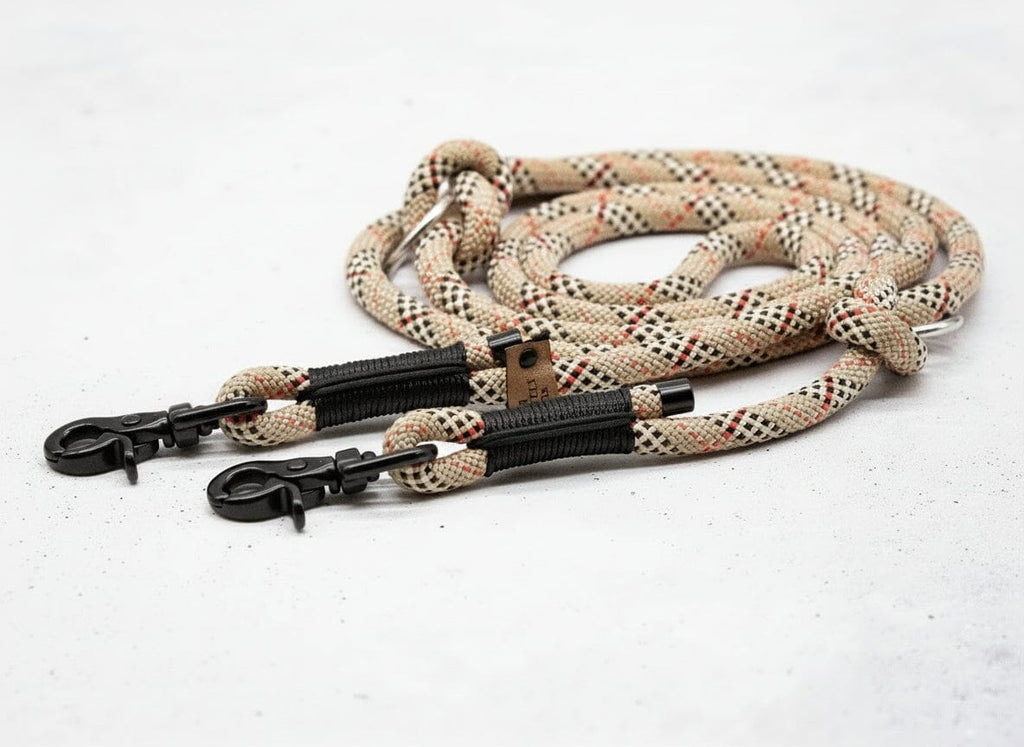 For Lovely Dogs | Tau Hundeleine Leinen For Lovely Dogs 2m / 6mm Fawn Berry Black 