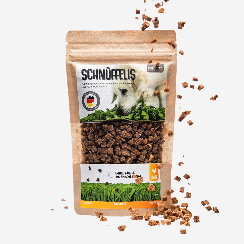 KNAUDER´S BEST | Schnüffelis - Schlauer Snack Leckerlies Knauders Best Huhn 100g 