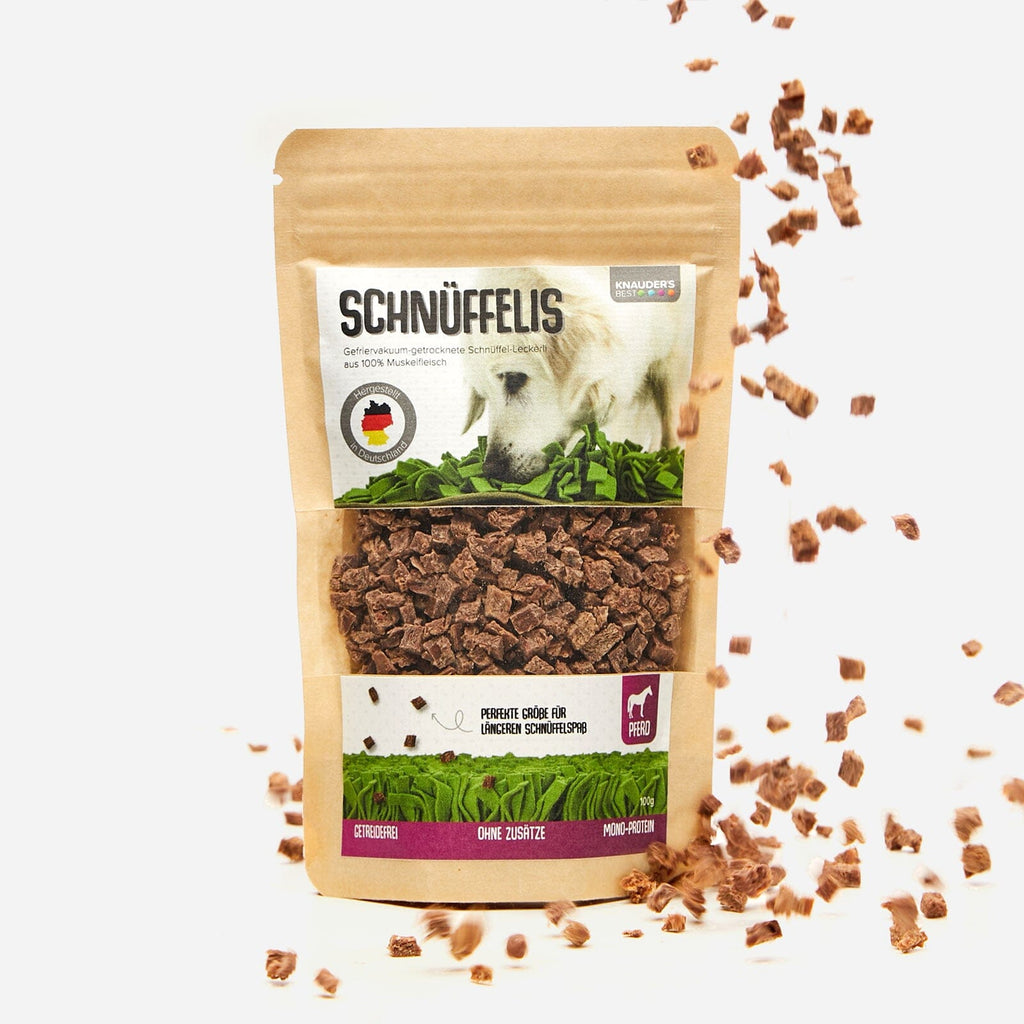 KNAUDER´S BEST | Schnüffelis - Schlauer Snack Leckerlies Knauders Best Pferd 100g 