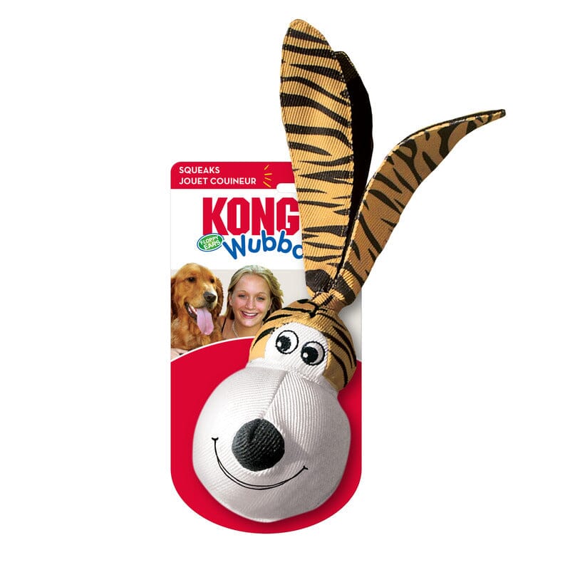 KONG | Wubba Floppy Ears Hundespielzeug KONG S Tiger 