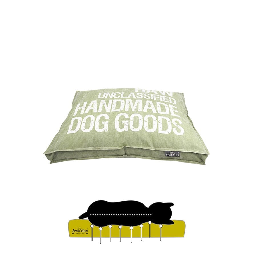 Lex & Max® | Orthopädisches Hundekissen Hundebett Lex & Max Grün 75 x 50 cm 