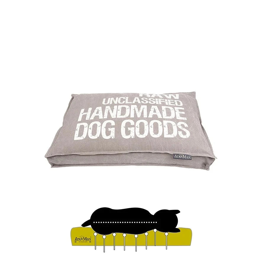 Lex & Max® | Orthopädisches Hundekissen Hundebett Lex & Max Taupe 75 x 50 cm 