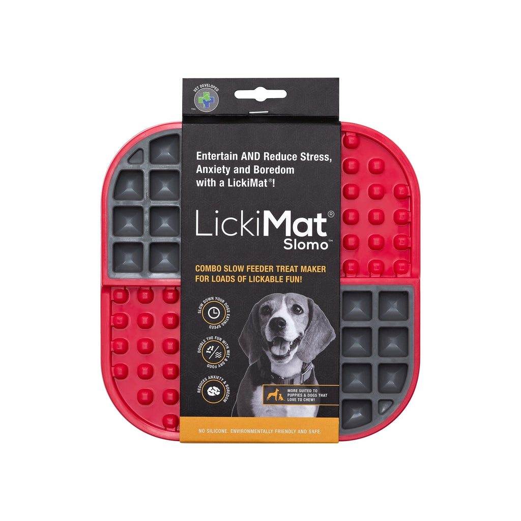 Lickimat Slomo | Schleckmatte Hundespielzeug Lickimat Red 