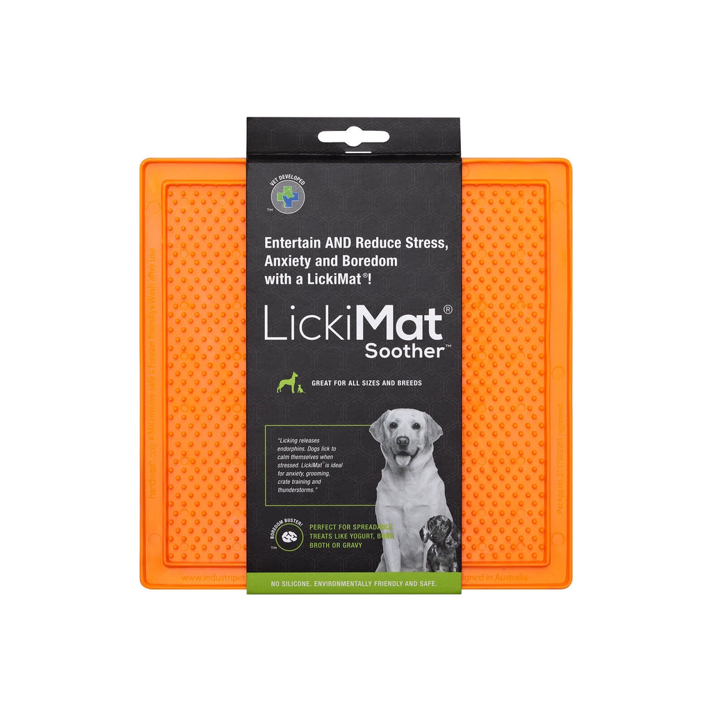 Lickimat Soother | Schleckmatte Hundespielzeug Lickimat Soother Orange 