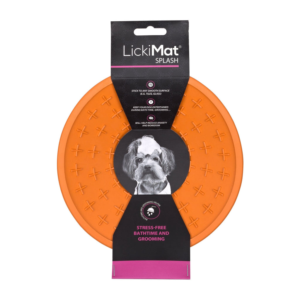 Lickimat Splash | Schleckmatte Hundespielzeug Lickimat Orange 