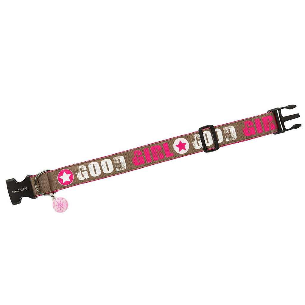 SALTYDOG | Halsband Good Girl | Choco-Pink Halsband Dogs Inn 