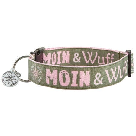 SALTYDOG | Halsband Moin & Wuff | Olive-Blush Halsband Dogs Inn SK | 20-35 x 2cm 