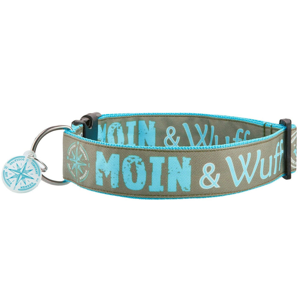 SALTYDOG | Halsband Moin & Wuff | Türkis Halsband Dogs Inn SK | 20-35 x 2cm 