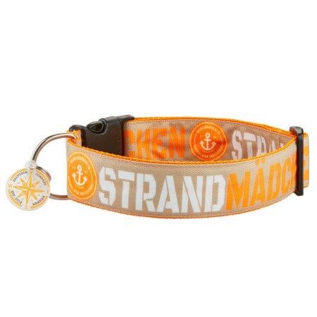 SALTYDOG | Halsband Strandmädchen | Cashmere-Orange Halsband Dogs Inn MK | 30-50 x 3cm 