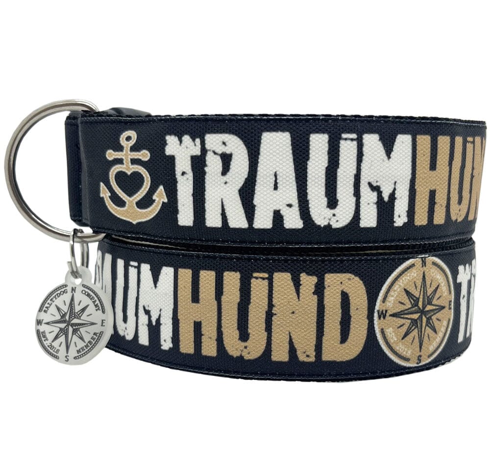 SALTYDOG | Halsband Traumhund | Black-Cashmere Halsband Dogs Inn SK | 20-35 x 2cm 