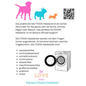 SALTYDOG | Halsband Traumhund | STITCH Taupe/Olive Halsband Dogs Inn 