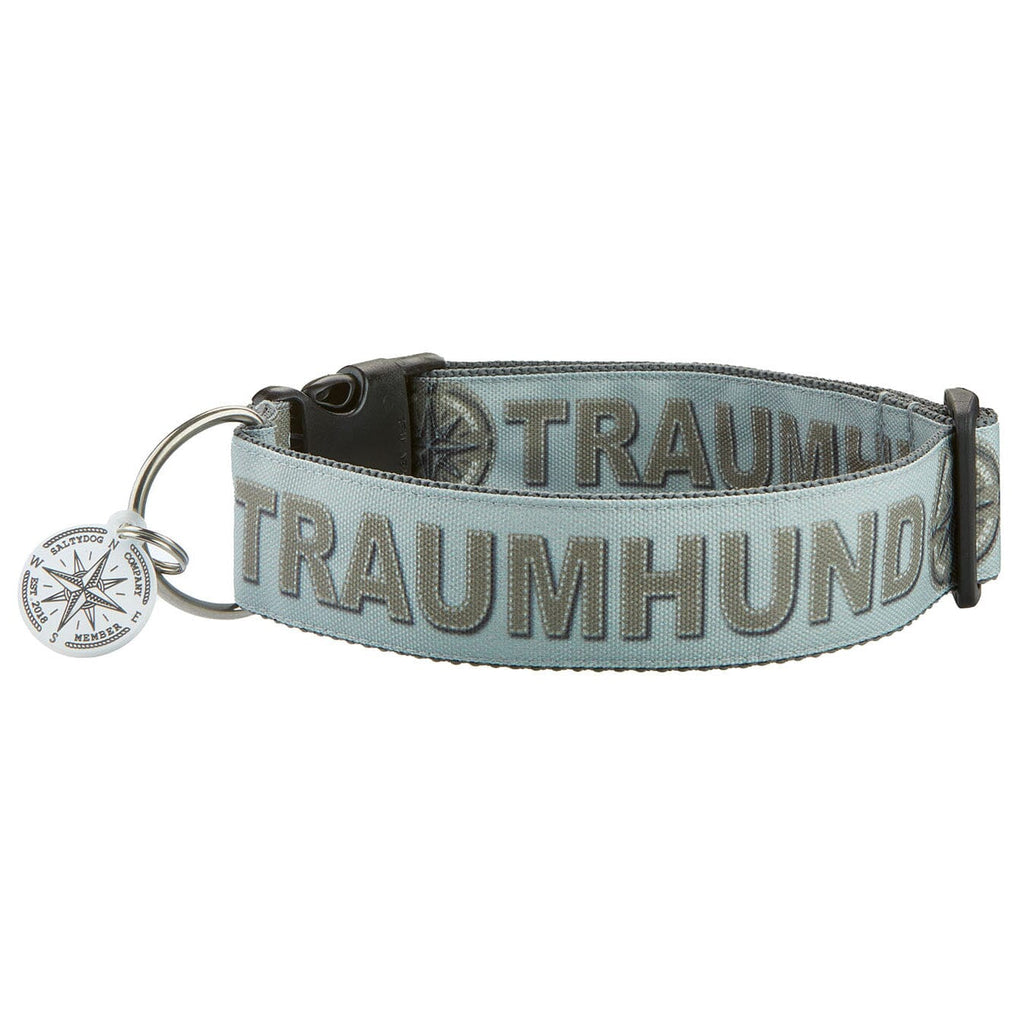 SALTYDOG | Halsband Traumhund | STITCH Taupe/Olive Halsband Dogs Inn SK | 20-35 x 2cm 