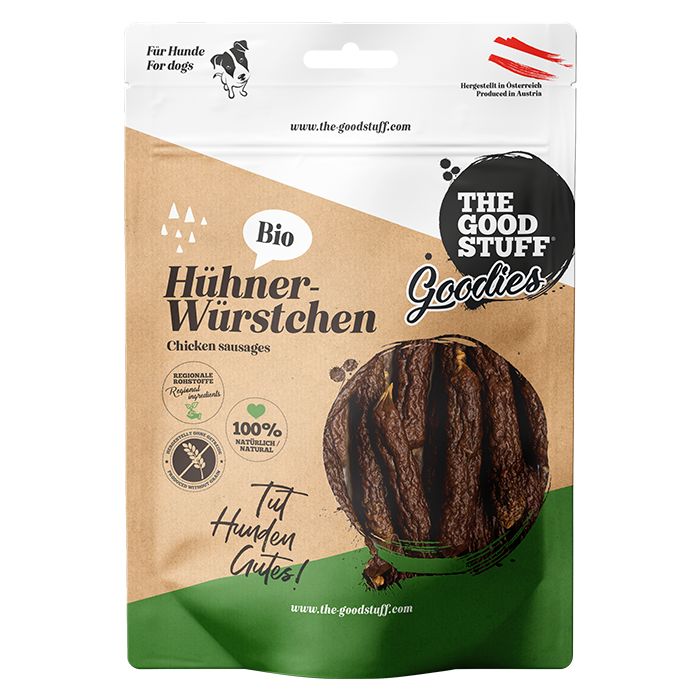 THE GOOD STUFF Leckerlies | BIO Hühner-Würstchen Leckerlies The Good Stuff 
